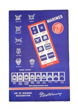 GRAND CANYON Fred Harvey Luncheon Menu March 7th 1942 AID TO INSIGNIA MARINES