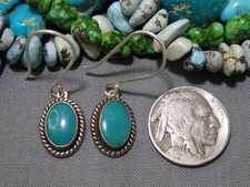 Fred Harvey NAVAJO Natural USA TURQUOISE Sterling Silver 1.5