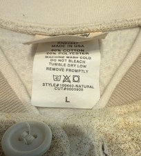 Mens FRED HARVEY Trading Company Native Feathers Button Down Sweatshirt L USA - Additional view 3