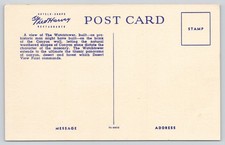 Postcard Fred Harvey Watchtower at Desert View Grand Canyon Arizona AZ Linen - Additional view 1