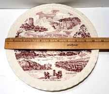 Vernon Kilns Grand Canyon National Park Collector Plate Red White Fred Harvey - Additional view 10
