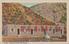 Fred Harvey Postcard A Mexican Home New Mexico