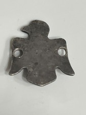Old pawn Fred Harvey era sterling turquoise thunderbird charm 111525aADZD - Additional view 2