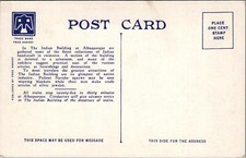 Fred Harvey Postcard Interior Indian Building Albuquerque NM  - Additional view 1