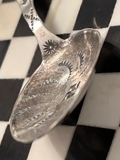 Old pawn Fred Harvey era sterling silver turquoise tea spoon 110225dEEZAE - Additional view 3