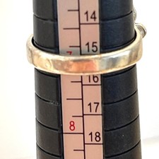 Sterling Silver Southwest Ring Signed Jasper Brown Cabochon Fred Harvey Sz 7 VTG - Additional view 4