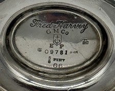 Rare 1913 Fred Harvey Gorham Silverplate 5/8 pint Teapot Railroad Dinnerware - Additional view 4