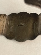 Native American Bracelet Sterling Fred Harvey Style Cuff 38.0 Grams Chipped - Additional view 4