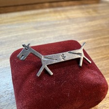 1930's Fred Harvey Horse Pin Sterling Arrow Whirling Log Native American Horse - Additional view 1