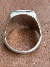 Vtg Fred Harvey Turquoise Ring Longhorn Sterling 9.5 Navajo Bell Trading Post - Additional view 7