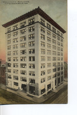 Woodruff Building, Springfield, Mo. Missouri Fred Harvey Postcard #424