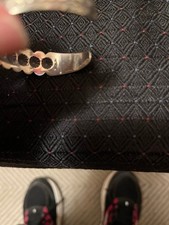 Vintage Sterling Silver Navajo Fred Harvey Era Repousee & Stamped Cuff Bracelet - Additional view 2