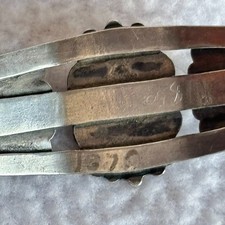 Vintage Fred Harvey Era Southwest Turquoise Silver Cuff Bracelet - Additional view 9