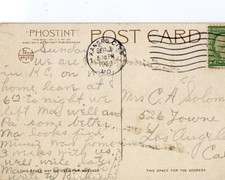 80070 Main Street, Joplin, Mo. Missouri Fred Harvey Postcard - Additional view 1