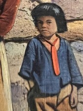 Postcard Fred Harvey AZ Navajo Indian Family & Hogan on Reservation, Arizona*C64 - Additional view 2