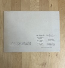 Vintage FRED HARVEY RESTAURANT Menu Los Angeles California RARE 1950s - Additional view 2