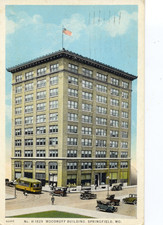 H1829 Woodruff Building, Springfield, Mo. Missouri Postcard. Fred Harvey ???