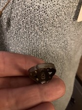 Fred Harvey Inspired Metal And Turquoise Bracelet And Ring - Additional view 4