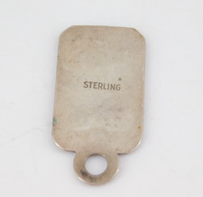 Southwestern Fred Harvey Era Sterling Silver Dog Tag Pendant - Additional view 2