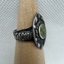 Fred Harvey Era Native American Navajo Sterling Silver Turquoise Ring 925 Sz 6 - Additional view 2