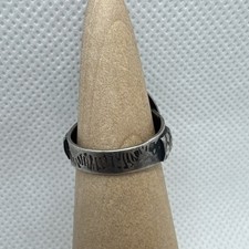 Fred Harvey Era Native American Navajo Sterling Silver Turquoise Ring 925 Sz 6 - Additional view 3