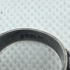 Fred Harvey Era Native American Navajo Sterling Silver Turquoise Ring 925 Sz 6 - Additional view 5