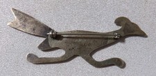 Old Pawn Fred Harvey Era Native American Silver Roadrunner Pin - Additional view 1