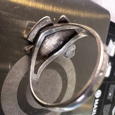 Native American Thunderbird Turquoise Ring Fred Harvey Whirling Logs 1930s 8.75 - Additional view 16