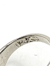 VTG Silver Ring Size 7.5 Green Turquoise Fred Harvey Style Native American - Additional view 10