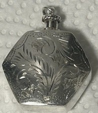 Vint Navajo Sterl Silver Hndmade Scent Btl Pend – Fred Harvey Era Rope Top Cap