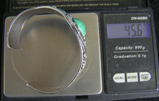 Maisels Navajo Fred Harvey Era Turquoise & Sterling Silver Cuff Bracelet 45.6g - Additional view 9