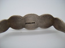 Vintage Navajo Fred Harvey Era GREEN Turquoise Sterling Silver Bracelet - Additional view 6