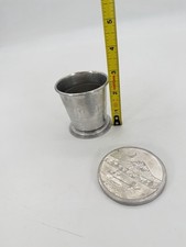 Vintage FRED HARVEY Collapsible Metal Tin Camping Cup Mountains and Canoe Scene - Additional view 3