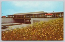 Vintage Fred Harvey Oasis on Illinois Tollway Photochrome Postcard