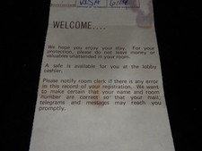 Vintage Fred Harvey Receipt - Amfac - Santa Fe Railroad - Additional view 2