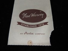 Vintage Fred Harvey Receipt - Amfac - Santa Fe Railroad - Additional view 3