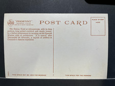 Fred Harvey Phostint Postcard Albuquerque New Mexico Alvarado Unposted - Additional view 1