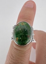 Vtg Fred Harvey Era Navajo Sterling Silver Cerrillos Turquoise Stamped Ring - Additional view 6