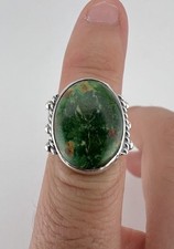 Vtg Fred Harvey Era Navajo Sterling Silver Cerrillos Turquoise Stamped Ring - Additional view 7