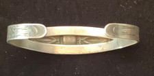Vintage Fred Harvey Bracelet-Silver Arrow Stamp-Coin Silver-Old Turquoise - Additional view 4