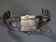 Fred Harvey Era NAVAJO Naturl CERRILLOS TURQUOISE Sterling Silver SNAKE Bracelet - Additional view 9