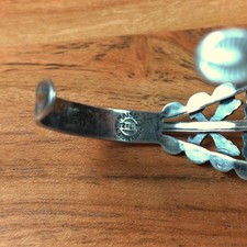 Fred Harvey Era Turquoise Arrow Snake Navajo Sterling Silver Bracelet Cuff - Additional view 5