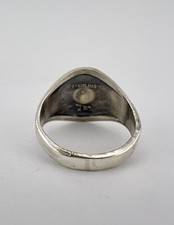 Vtg BELL TRADING POST Fred Harvey Era Sterling Silver Turquoise Thunderbird Ring - Additional view 6
