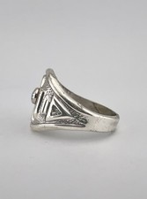 Vtg BELL TRADING POST Fred Harvey Era Sterling Silver Turquoise Thunderbird Ring - Additional view 8