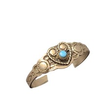 Bell Trading Fred Harvey Era Silver Stamped Native American Child Cuff Bracelet - Additional view 3