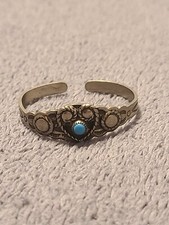 Bell Trading Fred Harvey Era Silver Stamped Native American Child Cuff Bracelet - Additional view 6