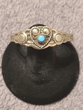 Bell Trading Fred Harvey Era Silver Stamped Native American Child Cuff Bracelet - Additional view 7