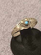 Bell Trading Fred Harvey Era Silver Stamped Native American Child Cuff Bracelet - Additional view 9