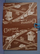 Fred Harvey Menu + Cocktail Menu + Napkin Los Angeles Union Station 1949 - Additional view 3