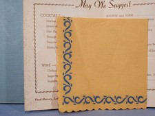 Fred Harvey Menu + Cocktail Menu + Napkin Los Angeles Union Station 1949 - Additional view 5